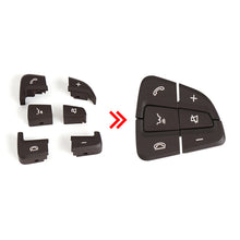 Load image into Gallery viewer, 6Pcs Multi-function Car Steering Wheel Button Set For Mercedes-Benz C-Class W205 GLC-Class W253 C180 GLC300 2015-2021 Replacement Control Switch
