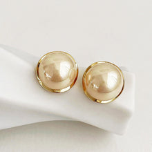 Load image into Gallery viewer, Fashionable Large Pearl Stud Earrings Alloy Ear Stud Jewelry Accessory French Retro Earrings For Women Party Gift
