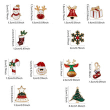 Load image into Gallery viewer, 3pcs/set Christmas Tree Elk Snowman Alloy Brooch Fashionable Christmas Corsage Jewelry Accessory Party Festival Gift
