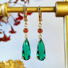 Load image into Gallery viewer, Fashion Elegant Alloy Emerald Earrings Anime Peripheral Howl's Moving Castle Jewelry Accessories Festival Gift
