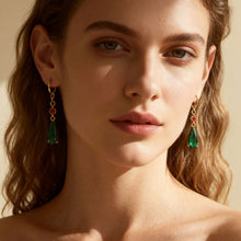 Load image into Gallery viewer, Fashion Elegant Alloy Emerald Earrings Anime Peripheral Howl's Moving Castle Jewelry Accessories Festival Gift
