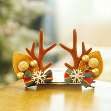 Load image into Gallery viewer, Christmas Antler Hair Clip Plush Hair Accessory Headwear Cute Barrettes Christmas Decoration Festival Gift For Women Girl
