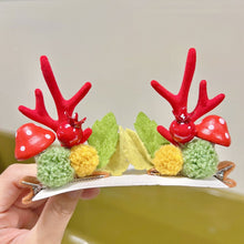 Load image into Gallery viewer, Christmas Antler Hair Clip Plush Hair Accessory Headwear Cute Barrettes Christmas Decoration Festival Gift For Women Girl
