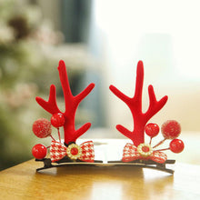 Load image into Gallery viewer, Christmas Antler Hair Clip Plush Hair Accessory Headwear Cute Barrettes Christmas Decoration Festival Gift For Women Girl
