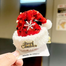 Load image into Gallery viewer, Christmas Hat Shape Hairpin Hair Barrettes Cute Accessories Headdresses Hair Clips Party Decoration Christmas Gift
