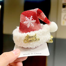 Load image into Gallery viewer, Christmas Hat Shape Hairpin Hair Barrettes Cute Accessories Headdresses Hair Clips Party Decoration Christmas Gift
