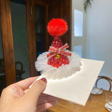 Load image into Gallery viewer, Christmas Hat Shape Hairpin Hair Barrettes Cute Accessories Headdresses Hair Clips Party Decoration Christmas Gift
