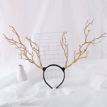 Load image into Gallery viewer, Exaggerated Branch Hair Band Antler Headband Christmas Reindeer Headdress Christmas Party Cosplay Accessory Headwear Gift
