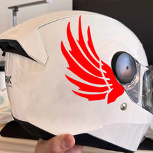 Load image into Gallery viewer, 2Pcs Creative Helmet Sticker Wings Feathers Design Removable Vinyl ReflectionDecal for Motorcycle Electric Bike Decoration
