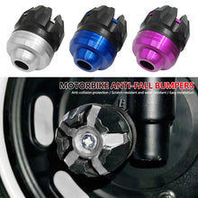 Load image into Gallery viewer, 2Pcs Motorcycle Aluminum Alloy Front Fork Crash Cups Shock Absorber Protector Fork Slider Anti-Scuff Drop Protection
