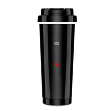 Load image into Gallery viewer, Portable 12V/24V 500ml Smart Car Heating Cup 316 Stainless Steel Electric Kettle for Vehicle Auto Boiling Water Warmer Bottle Thermos for Travel Office

