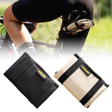 Load image into Gallery viewer, Bicycle Repair Tool Storage Bag with Expandable Bracket Portable Saddle Clip-on Storage Pouch Bike Accessories
