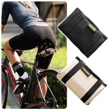 Load image into Gallery viewer, Bicycle Repair Tool Storage Bag with Expandable Bracket Portable Saddle Clip-on Storage Pouch Bike Accessories
