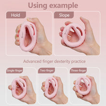 Load image into Gallery viewer, 3-Level Resistance Grip Ring Solid Silicone Finger Training and Rehabilitation Equipment Portable Fitness Tool

