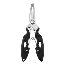 Load image into Gallery viewer, Stainless Steel Color Titanium Dual-Color Eagle Mouth Fish Control Pliers Multifunction Hook Remover Line Cutter Split Ring Opener Lure Pliers Fishing Accessory
