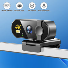 Load image into Gallery viewer, 4K HD USB Plug PlayWebcam for Laptop &amp; Desktop Auto-Focus Streaming Camera for Online Classes Live Video
