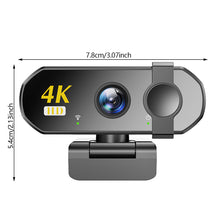 Load image into Gallery viewer, 4K HD USB Plug PlayWebcam for Laptop &amp; Desktop Auto-Focus Streaming Camera for Online Classes Live Video
