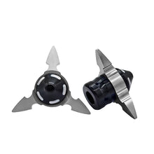 Load image into Gallery viewer, 2Pcs Aluminium CNC Motorcycle Front Fork Frame Sliders Anti Collision Cup Sturdy Accessory Motorbike Wheel Crash Pads Protector
