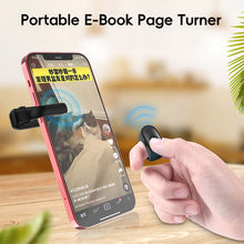 Load image into Gallery viewer, Portable E-book Page Turner Bluetooth Remote Physical Controller Portable Reading Assistant for Phone and Kindle Devices
