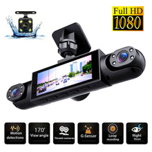 Load image into Gallery viewer, 4 Lens Panoramic Dash Cam 3.0 Inch IPS Screen HD 1080P Built-in Motion Detection Equipment Car Accessories -Y108
