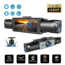 Load image into Gallery viewer, 4-Lens HD 1080P Dash Cam with 3.16-Inch Screen 4-Way Recording Rear View Camera Car Accessories-Y101
