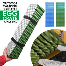 Load image into Gallery viewer, 183*60*2CM Portable Foldable Egg Crate Mat XPE Thermal Insulation Moisture-Proof Seat Cushion For Outdoor Camping Beach Yoga
