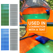 Load image into Gallery viewer, 183*60*2CM Portable Foldable Egg Crate Mat XPE Thermal Insulation Moisture-Proof Seat Cushion For Outdoor Camping Beach Yoga
