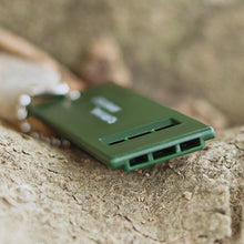 Load image into Gallery viewer, Triple Frequency Survival Whistle with Keychain High-Pitch Emergency Safety Whistle for Outdoor Camping and Wilderness Rescue
