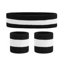 Load image into Gallery viewer, Sport Wristband And Headband Combo Set Sweat-Absorbing Breathable Protection Running Fitness Ball Games Equipment
