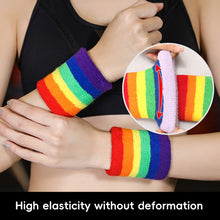 Load image into Gallery viewer, Sport Wristband And Headband Combo Set Sweat-Absorbing Breathable Protection Running Fitness Ball Games Equipment
