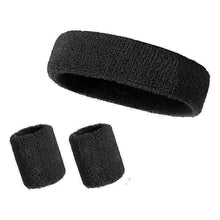 Load image into Gallery viewer, Sport Wristband And Headband Combo Set Sweat-Absorbing Breathable Protection Running Fitness Ball Games Equipment
