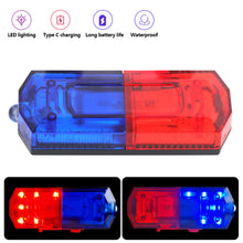 Load image into Gallery viewer, LED Shoulder Night Safety Warning Light Shoulder Clip Light Sanitation Worker Patrol Alarm Flash Signal Strobe Red Blue Lamp
