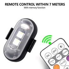 Load image into Gallery viewer, RGB LED Motorcycle Strobe Lights Wireless Signal Light LED Flash Position Wireless Light Aircraft Airplane Helicopter Warning Lights
