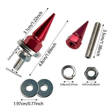 Load image into Gallery viewer, Motorcycle Sharp M6 Threaded Tips Screw Modified Fasteners Fender Washer Bumper Engine Screws License Plate Aluminium Alloy Bolts

