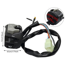Load image into Gallery viewer, Multi-Function Motorcycle Handlebar Switch Assembly for GSX Horn Control Headlight Switch Mount Control Unit Replacement
