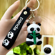 Load image into Gallery viewer, Car Key Chain Pendant Cartoon Pandas Pendant Keychain Delicate Simple Key Chain for Girls Couple Bag Gifts

