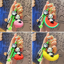 Load image into Gallery viewer, Car Key Chain Pendant Cartoon Pandas Pendant Keychain Delicate Simple Key Chain for Girls Couple Bag Gifts

