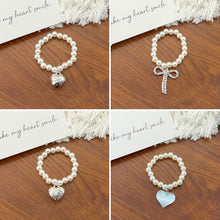 Load image into Gallery viewer, For Mini Labubu Pendant Accessories Heart Pearl Necklaces For Labubu V4 Pin for Love Series Doll Clothes Accessories
