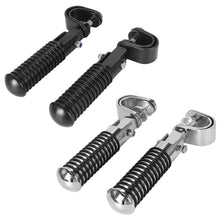 Load image into Gallery viewer, Pair Universal Foldable Aluminum Alloy Motorcycle Footpeg Anti-skid Surface Press Code Bracket Foot Pedal for Bike Modification
