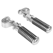 Load image into Gallery viewer, Pair Universal Foldable Aluminum Alloy Motorcycle Footpeg Anti-skid Surface Press Code Bracket Foot Pedal for Bike Modification
