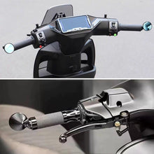 Load image into Gallery viewer, Pair Mini Round Aluminum Alloy Handlebar End Mirror Motorcycle E-bike Bar End Rearview Mirror Modification Accessories
