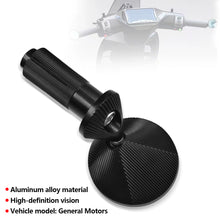 Load image into Gallery viewer, Pair Mini Round Aluminum Alloy Handlebar End Mirror Motorcycle E-bike Bar End Rearview Mirror Modification Accessories
