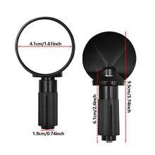 Load image into Gallery viewer, Pair Mini Round Aluminum Alloy Handlebar End Mirror Motorcycle E-bike Bar End Rearview Mirror Modification Accessories
