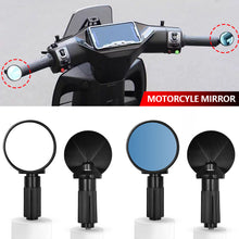 Load image into Gallery viewer, Pair Mini Round Aluminum Alloy Handlebar End Mirror Motorcycle E-bike Bar End Rearview Mirror Modification Accessories
