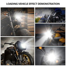 Load image into Gallery viewer, 6000Lumen P15D H4 Motorcycle LED Spot Light Aluminum Alloy Lens Headlight Scooter Motorbike Bulb Dual Color DRL Hi/Lo Beam Light
