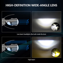 Load image into Gallery viewer, 6000Lumen P15D H4 Motorcycle LED Spot Light Aluminum Alloy Lens Headlight Scooter Motorbike Bulb Dual Color DRL Hi/Lo Beam Light
