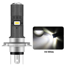 Load image into Gallery viewer, 6000Lumen P15D H4 Motorcycle LED Spot Light Aluminum Alloy Lens Headlight Scooter Motorbike Bulb Dual Color DRL Hi/Lo Beam Light
