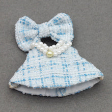 Load image into Gallery viewer, For Mini Labubu 4.0 Clothing Plaid Dress with Hair Accessory For 10.5cm Labubu V4 Doll Clothes Outfit Accessories
