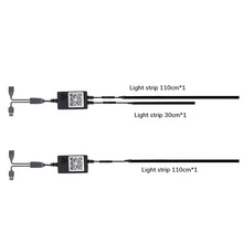 Load image into Gallery viewer, 110cm 30cm Car Ambient Lights USB APP Control Remote LED Interior RGB Symphony Atmosphere Lamp for Tesla Model 3 Y
