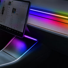 Load image into Gallery viewer, 110cm 30cm Car Ambient Lights USB APP Control Remote LED Interior RGB Symphony Atmosphere Lamp for Tesla Model 3 Y
